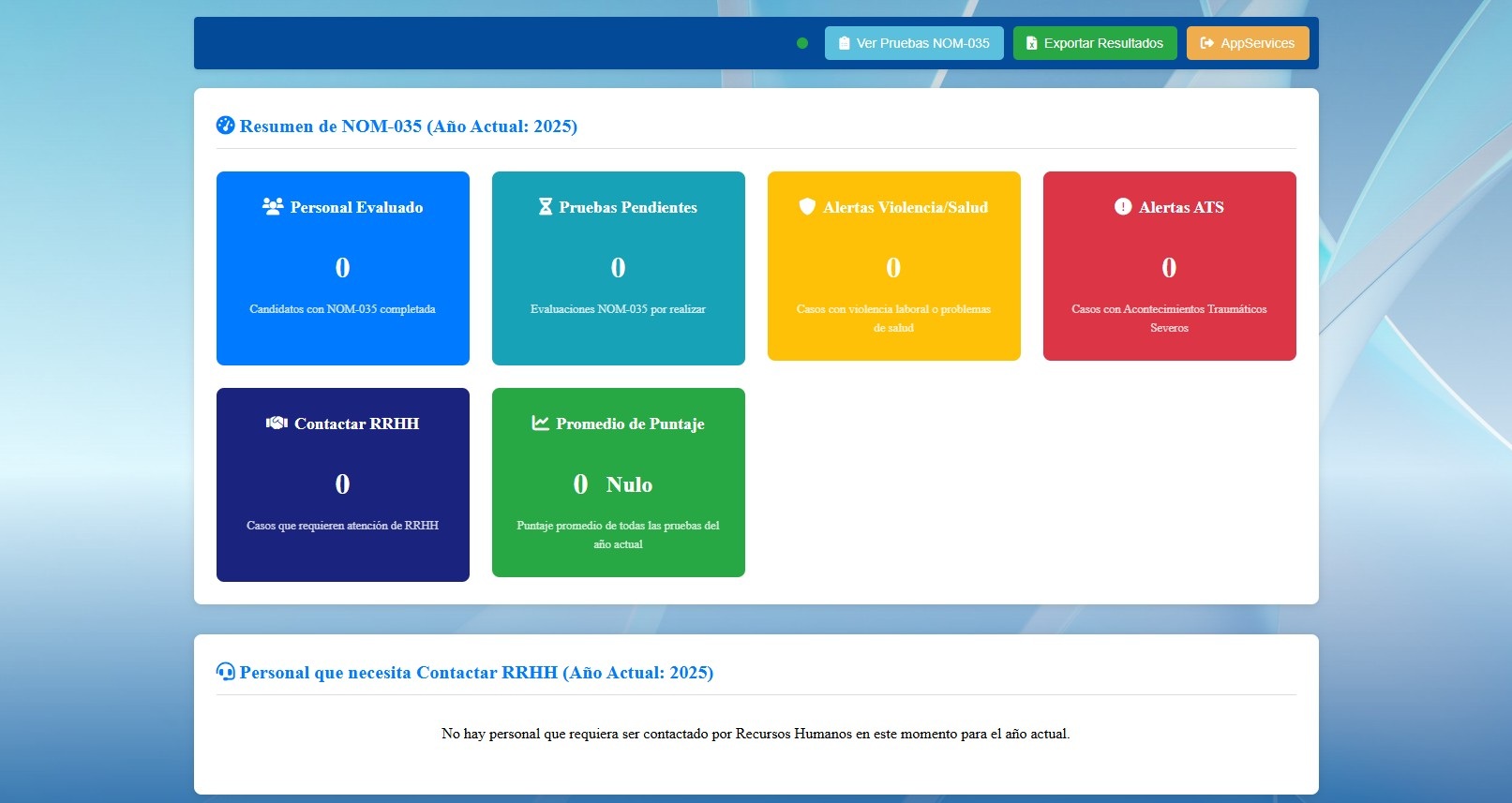 Interfaz de Encuesta NOM-035