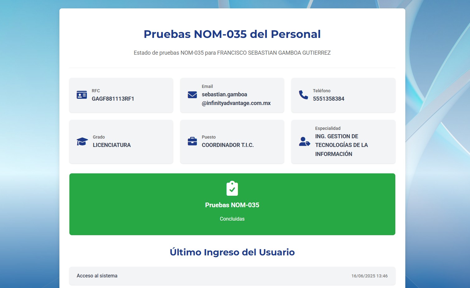 Generación de Informes NOM-035